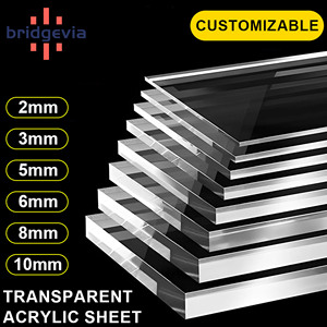 Feuille acrylique transparente de haute qualité A4, épaisseur 1,5 mm, plaque en plastique PMMA transparente pour projets d'artisanat, de peinture et d'art DIY - Product Image 6