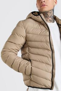 Fabricant SI Manteaux rembourrés imprimés personnalisés Vêtements à bulles Coupe-vent extérieur à fermeture éclair avec logo Fabricant de manteaux rembourrés Veste d'hiver chaude pour hommes - Product Image 4