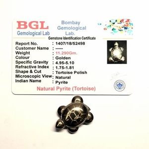 Wholesale Natural Pyrite <b>Crystal</b> Golden Tortoise Pendant Necklace Handmade Polished 3cm Little Pyrite Fashion Accessories - Product Image 3