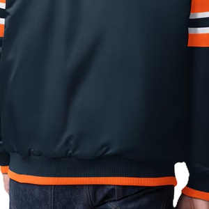 Vestes universitaires à manches personnalisées et à rayures avec couleurs et logos personnalisés Veste universitaire chaude Letterman pour unisexe - Product Image 4