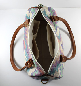 Bolso de algodón tejido estilo señora hecho a mano y bolso cosido de moda y elegante hecho de algodón tejido estampado Dhurry Kelim - Product Image 5