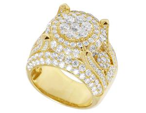 Personalizado Iced Out Mens Ring 925 Sterling Silver VVS Moissanite Hip Hop Diamond Ring Jewelry - Product Image 4