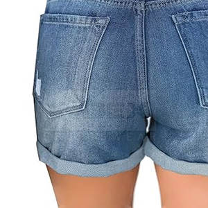 Haute qualité meilleur Design femmes jean court 2024 nouveau Style femmes jean court séchage rapide femmes jean court - Product Image 6