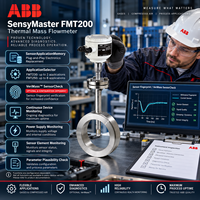 100% Original ABB SensyMaster FMT200 Thermal Mass Flowmeter Modbus RS485 Pengukur Aliran Gas FMT230 FMT250 OEM Pengukuran Proses