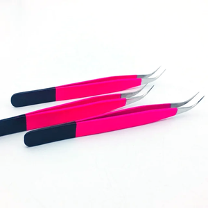 Punta de fibra pinzas para pestañas juego de pinzas para pestañas punta de fibra - Product Image 3