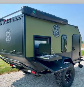 Pequeño Camping Mini Travel Trailer Camper Teardrop Caravan RV en venta | mini cápsula caravana para pequeñas camionetas. - Product Image 3