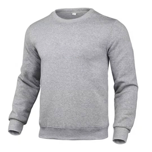 New Fashion Solid Color Hot Sale Custom Logo Crew Neck Cotton <b>Plain</b> Gym Bodybuilders Men <b>Sweatshirt</b> - Product Image 3