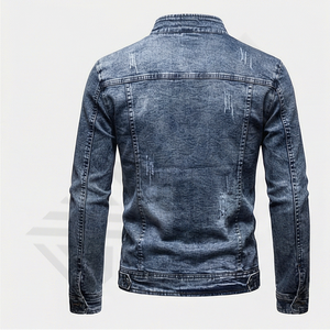 Chaqueta Casual para Hombre con Logotipo Personalizado, Chaqueta Vaquera de Moda Urbana, Prenda Exterior Moderna, Chaqueta de Alta Calidad al por Mayor - Product Image 2