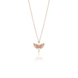 Azuris 925 Sterling Silver <b>Sword</b> Angel <b>Necklace</b> Turkey Origin - Product Image 1