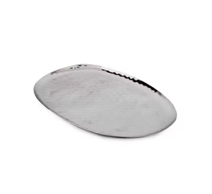 Tournage martelé à la main placage de cuivre pur plateau de nourriture de mariage plateau de service en métal service de filature - Product Image 2