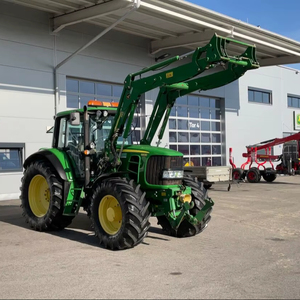 Tracteur John Deere 2025 d'occasion, 120 CV, 4 roues motrices, tracteur agricole 4x4, moteur diesel |   Tracteur John Deere 6215R MFWD d'occasion de 2017 - Product Image 1