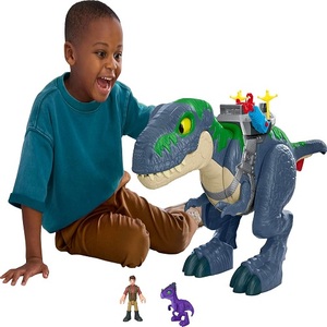 Nuevo Dinosaurio Imaginext Jurassic Rebirth, Dinosaurio de Acción Ultimate Chomp T. rex de 18 Pulgadas con Luces - Product Image 2