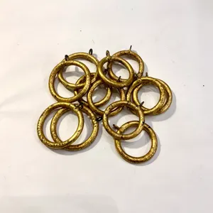 Classic <b>Wooden</b> Drapery <b>Curtain</b> <b>Rings</b> Durable and Stylish Gold Color Available at bulk Quantity - Product Image 1