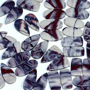 Par de jaspe de porcelana Natural superior, piedras preciosas sueltas, jaspe de porcelana, mezcla de forma y tamaño, par de cabujones, piedras preciosas para la fabricación de joyas - Product Image 6