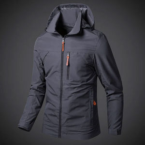 Chaqueta Personalizada con Cierre, Chaqueta Ligera de Nailon Softshell, Cortavientos Impermeable, Chaqueta de Nailon para Hombre, Cortavientos, Chaquetas para Hombre - Product Image 4