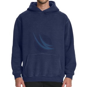 Sweat à capuche pull surdimensionné vintage pour hommes personnalisé 100% coton polaire Streetwear Style hiver quotidien mode écologique - Product Image 1