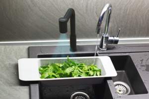 Grifo Inteligente de Acero Inoxidable 304 AK7171, <span class=keywords><strong>Precio</strong></span> de Fábrica, Grifo de Aire con Secador de Manos Giratorio de Secado Rápido para Cocina - Product Image 4