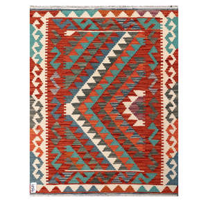 Tapis Kilim d'Afghanistan Maimana 113 X 88 cm Produit à suspendre au mur - Product Image 1