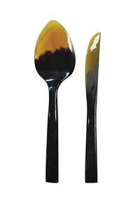 Cubiertos de cocina de cuerno de buey de vaca Natural pulida personalizada India cucharas de cuerno ecológicas de buena calidad con diseño de estilo Animal - Product Image 4