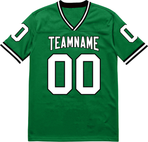 Camiseta de fútbol americano de talla grande personalizada, conjuntos deportivos de verano transpirables con logotipo frontal, ropa deportiva de sublimación recién llegada - Product Image 4