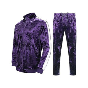 Conjunto Deportivo Informal de Terciopelo Estampado con Capucha para Invierno - Product Image 1