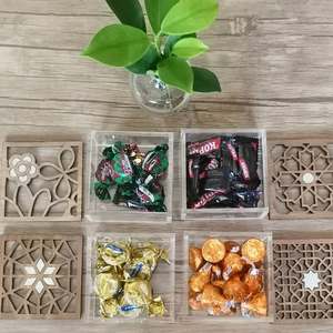 Caja de regalo acrílica hecha a mano artística con exquisita tapa de madreperla incrustada personalizada para eventos árabes de lujo regalo festivo - Product Image 2