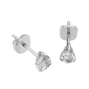 Boucles d'oreilles clous en or massif 14 carats, nouveau design, personnalisables avec moissanite pour femme - Bijoux tendance pour anniversaire - Product Image 4