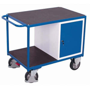 Variofit Heavy-Duty 1000 kg Load Capacity Workshop <b>Cart</b> with Steel Cabinet Standing Type <b>for</b> <b>Tool</b> Usage - Product Image 1