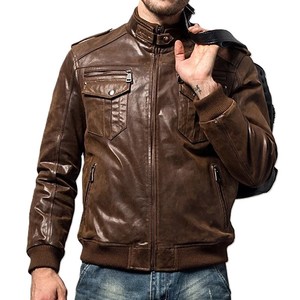 Veste tendance et élégante à multiples poches pour hommes, fabrication de vêtements en gros, veste de mode personnalisée, col montant, vestes en peau de mouton - Product Image 6