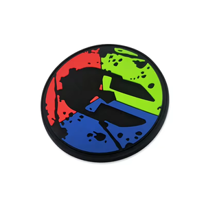 2024 qualité du fabricant Logo personnalisé en relief PVC patchs vêtements à coudre tissé Offre Spéciale forme carrée paillettes caoutchouc en relief - Product Image 4