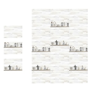 Color blanco con azulejos cerámicos esmaltados para cocina, 30x45cm - Product Image 1