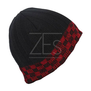 Pakistán hizo último estilo Beanie sombreros sólido Color liso logotipo personalizado adulto Jacquard Beanie sombreros - Product Image 4