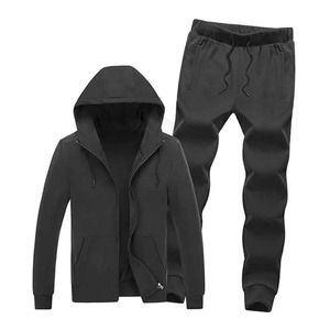 2024 chándal de alta calidad para hombre para gimnasio Fitness algodón/poliéster chándal ecológico trajes para correr - Product Image 3