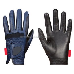 Gant d'équitation antidérapant personnalisé pour hommes gants équestres professionnels en cuir synthétique avec poignées équipement d'équitation d'été - Product Image 1