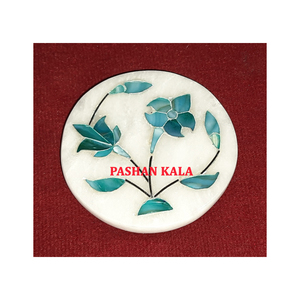 Mayorista y fabricante indio Espejo de nácar con incrustaciones de mármol blanco hecho a mano para Acción de Gracias y propósito dotado - Product Image 1