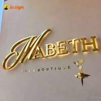 Letrero LED Personalizado Retroiluminado, Letras de Canal 3D de Acero Inoxidable, Letrero Comercial con Logotipo Iluminado para Tienda, Interior y Exterior