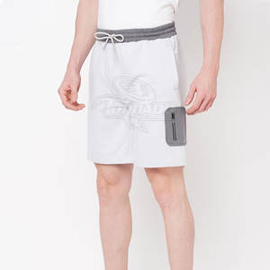 Pantalones cortos informales de patrón sólido para hombre al por mayor, cómodos, cintura elástica, lona, 100% algodón, ligeros, a la venta en línea - Product Image 2