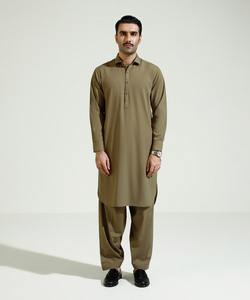 Shalwar Kameez pour hommes, haute qualité, couleur unie, haute conception, vêtements d'hiver et d'été avec poches pour les fêtes - Product Image 4
