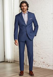 ชุดสูทสำหรับผู้ชายชุดสูทงานแต่งงานทางการแบบคลาสสิกทรงสลิมฟิต - Product Image 4