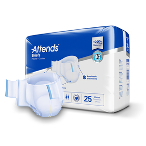 Attends Brief Extra Heavy Absorbency XL. Bag 25. Adult Incontinence Diapers Odour Control nappies For Adults (Waist: 58"-63") - Product Image 4