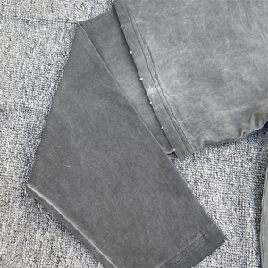 Nouveau Meilleure Fabrication T-shirt Personnalisé Tissu en Coton Double Couche Long Lavage à l'Acide T-shirt à Double Manches Top Vente - Product Image 4