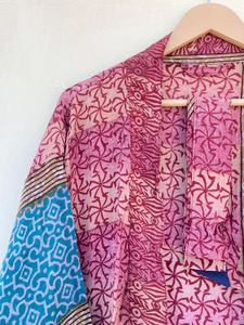 Kimono de seda hecho a mano hermoso Kimono de seda crepé envolvente de seda envolvente - Product Image 5