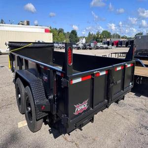 Nuevos remolques de granja pequeños usados, volquete, volquete, tándems, alta garantía de 1 año, industria de la construcción, componentes de motor de eje a la venta - Product Image 2