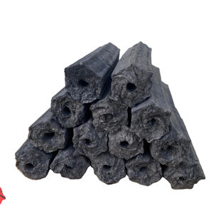 Charbon de bois en briquettes de sciure de bois dur fabriqué à la machine, à combustion longue durée et à haute teneur calorifique, pour barbecue - Product Image 1
