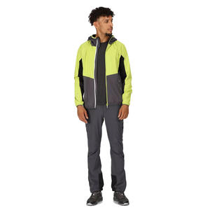 Veste Softshell en Toile pour Homme de Haute Qualité pour l'Hiver avec Fermeture Éclair, Col Montant, Capuche Amovible, Imperméable et Respirante - Product Image 3