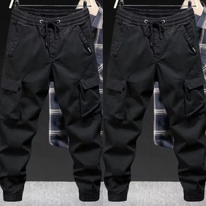 Trendy Casual Breathable Cotton Flame Retardant Work Pants Loose <b>Cuffed</b> Solid Color Men's American Style Loose Fit <b>Trousers</b> for - Product Image 6