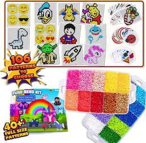 Ensemble de <span class=keywords><strong>mini</strong></span> <span class=keywords><strong>perles</strong></span> <span class=keywords><strong>Hama</strong></span> Melty personnalisées compatibles <span class=keywords><strong>perles</strong></span> à fusible en fer fondu bricolage - Product Image 2