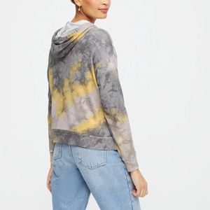 Venta al por mayor de los hombres personalizados DIP Dye HOODIE para las mujeres impresas sólido 100% algodón Satén de secado rápido personalizado pulóver sudaderas con capucha hombre - Product Image 2