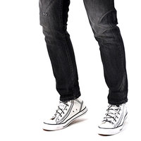 Wholesale Flyingkick Enterprises FK-4002 High Quality Custom Men's Denim Jeans 2025 Mid-Waist High Street Style Skinny Straight