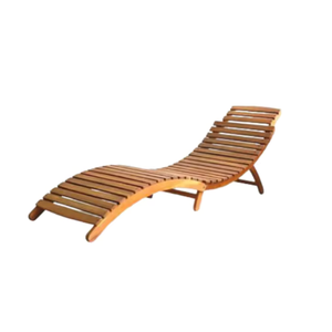 Côté piscine et meubles de jardin lit de jour en bois plage extérieure chaise longue en bois à vendre - Product Image 3